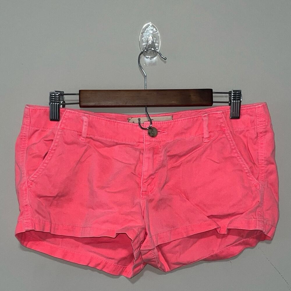 Vintage VTG Y2K Hollister Co Womens Neon Pink Shorts Size 29 (0954)